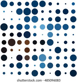 Awesome dot pattern with colorful circles