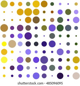 Awesome dot pattern with colorful circles