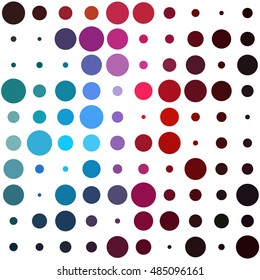 Awesome dot pattern with colorful circles
