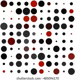 Awesome dot pattern with colorful circles
