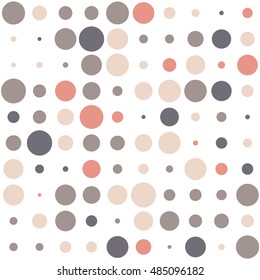 Awesome dot pattern with colorful circles