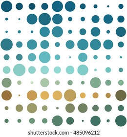 Awesome dot pattern with colorful circles