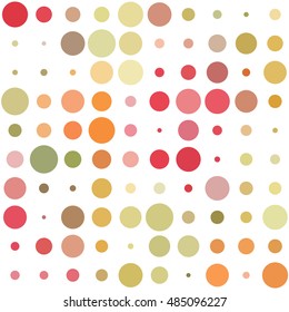 Awesome dot pattern with colorful circles