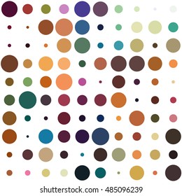 Awesome dot pattern with colorful circles