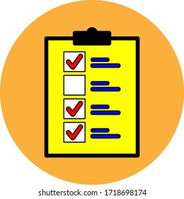 The awesome draft list icon for your business design and other uses