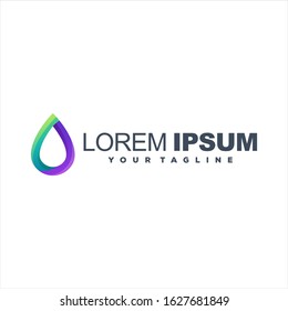 awesome drop gradient logo design