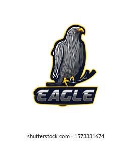 awesome eagle logo design illustration