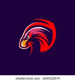 awesome eagle logo design illustration