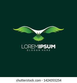 fantastische Adlerlogo-Design-Vektorillustration