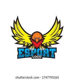 awesome eagle logo for your e-sports team.