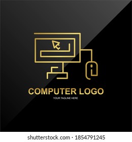 Awesome, elegant and unique computer logo. Easy to edit with vector file. Can use for your business or community logo.