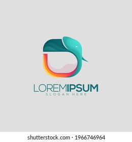 Awesome Elephant Icon Premium Logo Vector