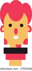 awesome face with unique color