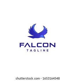 Impresionante vector de diseño del logo de halcón
