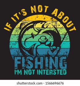 Awesome Fishing T-shirt Design Vector