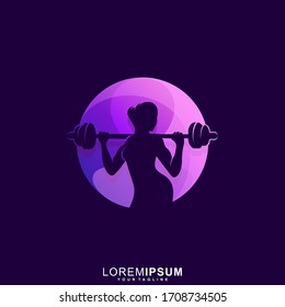 Awesome Fitness Premium Logo Vector