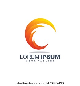 Awesome Flame Abstract Logo Design