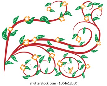 Awesome floral design created in specialized software for graphic resources for helping
graphics designer to create finest art and design.