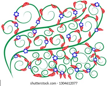 Awesome floral design created in specialized software for graphic resources for helping
graphics designer to create finest art and design.