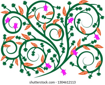 Awesome floral design created in specialized software for graphic resources for helping
graphics designer to create finest art and design.