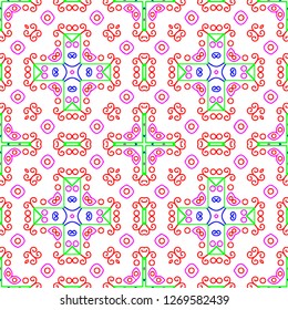 Awesome floral pattern design created in software for graphic resources