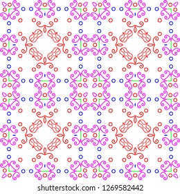 Awesome floral pattern design created in software for graphic resources