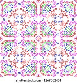 Awesome floral pattern design created in software for graphic resources