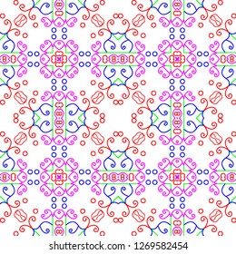 Awesome floral pattern design created in software for graphic resources