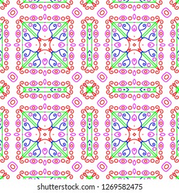 Awesome floral pattern design created in software for graphic resources