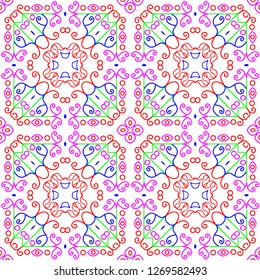 Awesome floral pattern design created in software for graphic resources