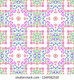 Awesome floral pattern design created in software for graphic resources
