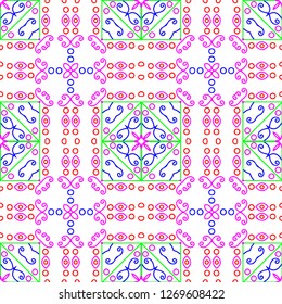 Awesome floral pattern design created in software for graphic resources