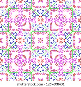 Awesome floral pattern design created in software for graphic resources