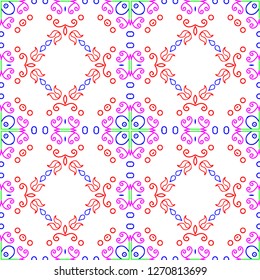 Awesome floral pattern design created in software for graphic resources