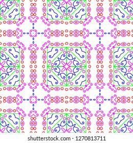 Awesome floral pattern design created in software for graphic resources
