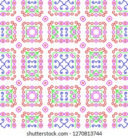 Awesome floral pattern design created in software for graphic resources