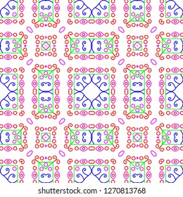 Awesome floral pattern design created in software for graphic resources