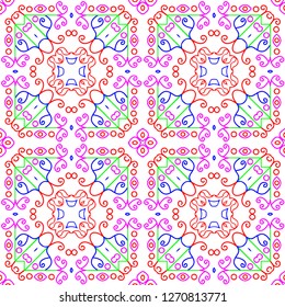 Awesome floral pattern design created in software for graphic resources
