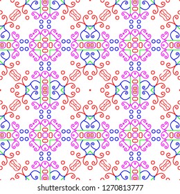 Awesome floral pattern design created in software for graphic resources
