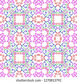Awesome floral pattern design created in software for graphic resources