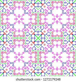 Awesome floral pattern design created in software for graphic resources