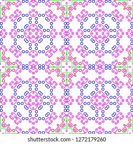 Awesome floral pattern design created in software for graphic resources