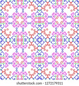 Awesome floral pattern design created in software for graphic resources