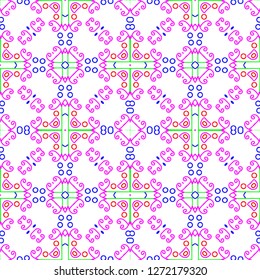 Awesome floral pattern design created in software for graphic resources
