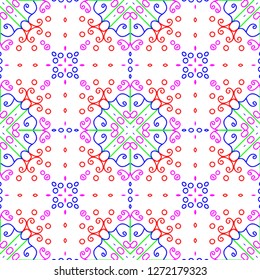 Awesome floral pattern design created in software for graphic resources