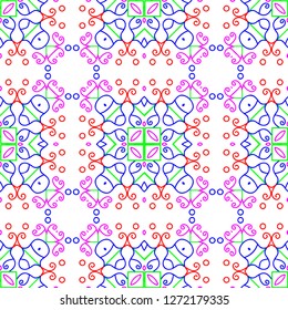 Awesome floral pattern design created in software for graphic resources
