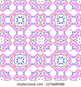 Awesome floral pattern digital design created in specialized software for graphic resources