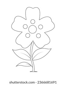 Awesome Flower coloring pages for children