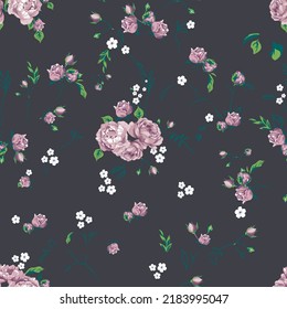 impresionante flor print2 en repetición, perfecto para textiles
