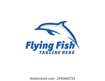 Awesome Flying Animal Outline Logo Design Vector 